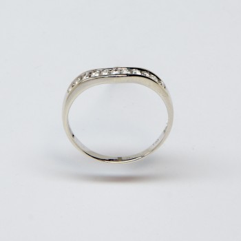 9ct White Gold Diamond Ring